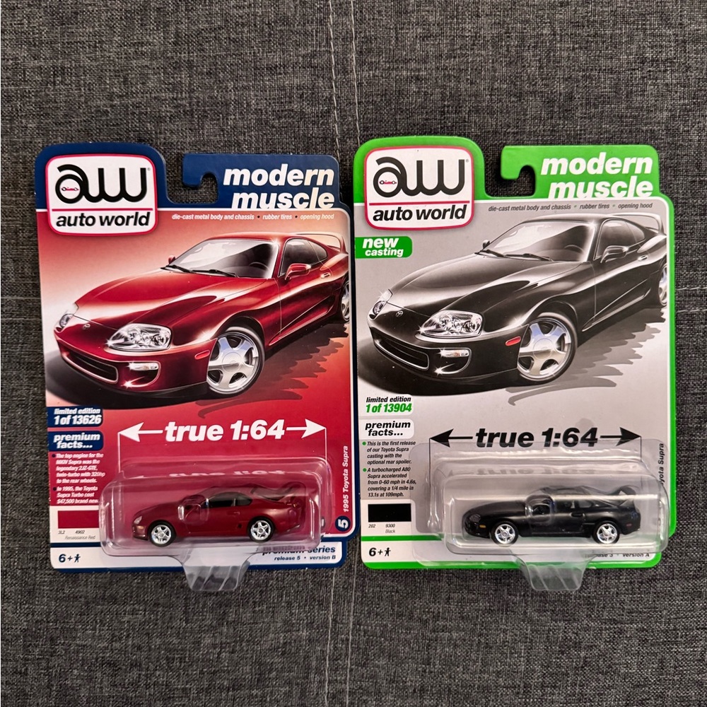 Auto World Premium 1995 Toyota Supra JDM 1:64 Scale Diecast Cars Model Car Toys